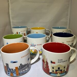 Starbucks "You Are Here" Collecter Mug Dallas, Atlanta, Chicago And More!